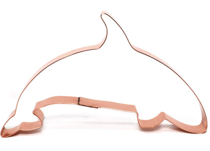 The Fussy Pup Orca/Killer Whale Cookie Cutter - 6.25 X 3.75 Inches, Handcrafted Copper, 1 Piece