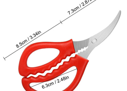 Calary 8Pcs Seafood Scissors Crab Scissors Seafood Shears Multifunctional Crab Leg Crackers and Tools