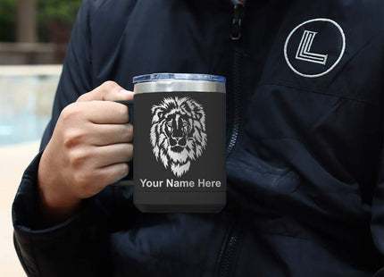 LaserGram 15oz Vacuum Insulated Coffee Mug, Sailboat, Personalized Engraving Included