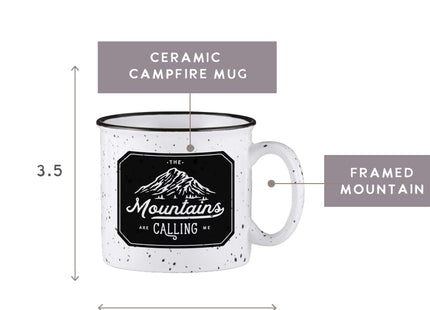 Santa Barbara Design Studio SIPS Drinkware Ceramic Campfire Mug, 13-Ounce, Calling