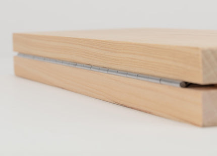 Snow Peak Cutting Board and Knife Set, Chopping Block, Foldable, Natural Birch Wood, Stainless Steel Knife, Camping, Picnic, Large