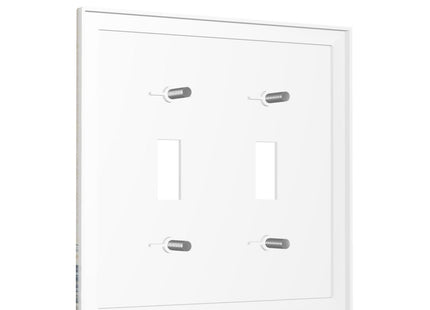 Nautical Sailboat Beach Anchor Pirate Beacon Ocean Double Toggle Light Switch Covers Decorative 2 Gang Wall Plate Electrical Faceplate Switchplate for Farmhouse Bathroom Bedroom Living Room Decor