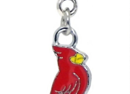 Dangle Red Cardinal Bird Charm Bead for Bracelets