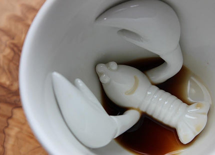 Creature Cups Lobster - Ceramic Mug - 3D Animal Inside, 11 oz, Fun Gift for Coffee & Tea Lovers
