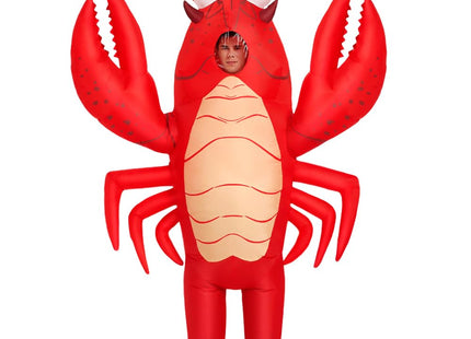 KOOY Inflatable Lobster Costume Adult, Inflatable Costume For Adult, Blow Up Crawfish Costumes Women/Men for Funny Party, Lobster Dress, Onesie For Mardi Gras/Halloween