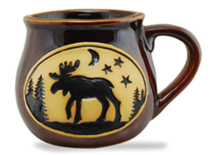 Cape Shore Bean Pot Coffee Tea Mug Cup - Moose Gifts for Birthday Christmas, 16 Oz
