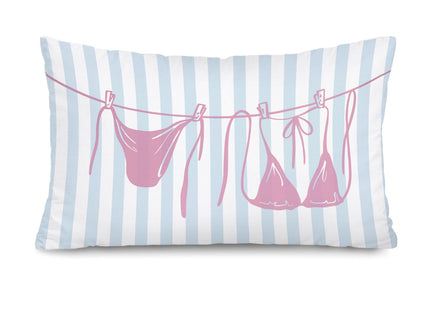 SJDFCSA Coastal Beach Pink Bikini 12x20 Pillow Cover