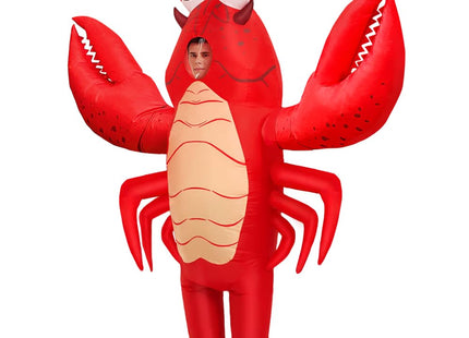 KOOY Inflatable Lobster Costume Adult, Inflatable Costume For Adult, Blow Up Crawfish Costumes Women/Men for Funny Party, Lobster Dress, Onesie For Mardi Gras/Halloween