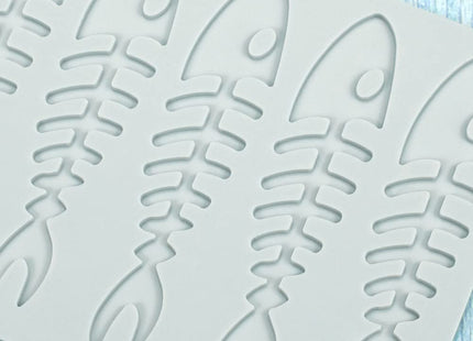 Lobster Shape Lace Silicone Mold Chocolate Candy 3D Hollow Fishbone Candy Mold Food Cooking Meals Decorations Fondant Mold Polymer Clay Molds (B_6.4x4.36x0.12inch)