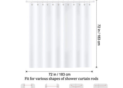 Bonhause Lighthouse Shower Curtain, Nautical Coastal Sailboat Compass Bathroom Decor 72 x 72 Inch Polyester Fabric Waterproof Bath Curtain with 12 Hooks