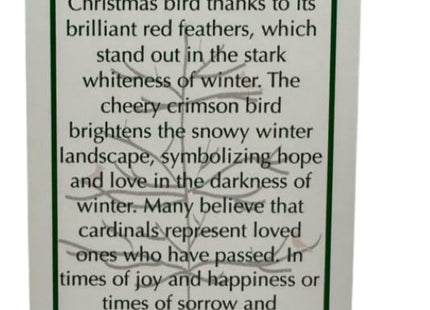 Cardinal Ornament Legend of the Cardinal Memorial Sympathy Keepsake 5 Inch