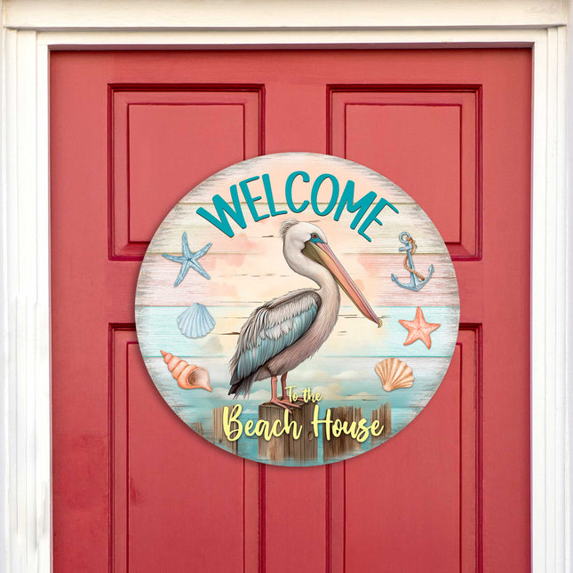 Pelican Coastal Welcome Sign
