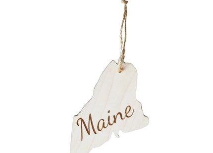 Maine Christmas Ornament | Wooden State Ornament Gift