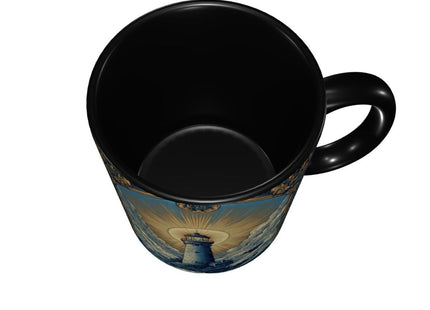 sagacitrix Lighthouse Coffee Mug 11 OZ Cute Tea Cup Funny Coffee Cups for Women Microwave Safe