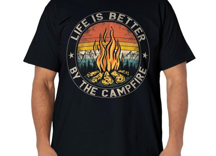 Life is Better by The Campfire Camping Campfire T-Shirt