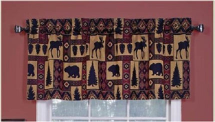 spring Home Cabin Pine Lodge Wildlife Window Valance for Any Room