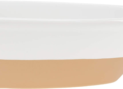Pavilion - Life Is Great At The Beach - 12 Oz Stoneware Boat Dish Server With Wooden Oar Scoop