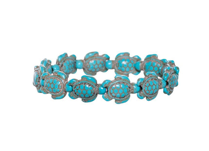 BlueRica Turquoise Sea Turtle Stretch Bracelet