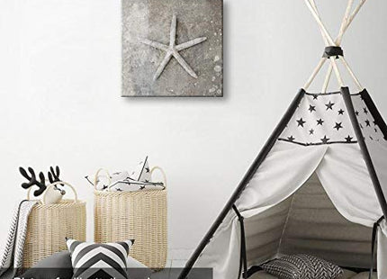 Niwo ART - Starfish, Sea Animail Canvas Wall Art Home Decor,Stretched Ready to Hang (24"x24"x1.5")