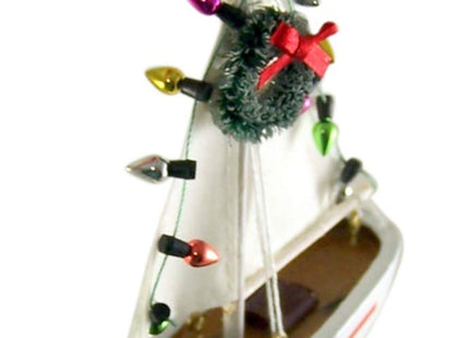 Sailboat Christmas Tree Ornament 5 1/2 Inch