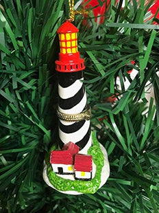 Hinged Porcelain Surprise Christmas Ornaments (Lighthouse)