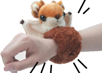 Hairy-Footed Flying Squirrel Stuffed Plush Toy, Hairy-Footed Flying Squirrel Plush Slap Bracelet, Flying Squirrel Plushies