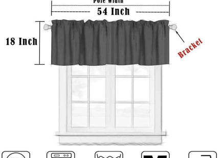 Retro Rustic Style Valance, Vintage Moose Deer Bear Leaf Tree Country Style Farmhouse Cottage Cabin Window Curtain Valance for Living Room Kitchen Study Room Home Decro, One Panel 54x18in