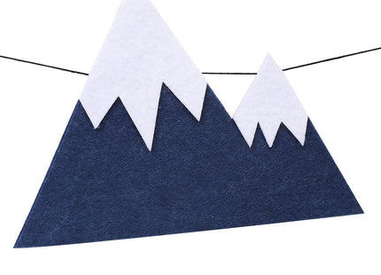 Felt Woodland Nursery Banner - Kids Mountain & Rustic Baby Room Decor, Woodland Theme Baby Shower Decorations