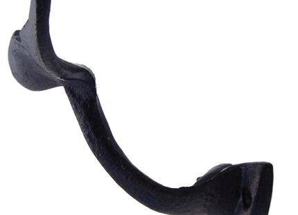 Wowser Navy Blue Whale Tail Cast Iron Wall Hooks, Wall Mounted for Hanging Clothes & Accessories, Nautical Home & Office Decor, Set of 3, 4.75 Inches High