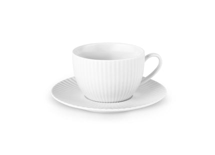 KARACA Seashell Porcelain Turkish Tea Cups & Saucers Set for 6, 200ml