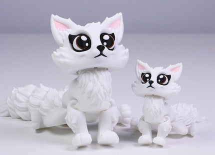 3D Printed Fox, Articulated Animal Fidget Toy, Cute Movable Fox (Small)