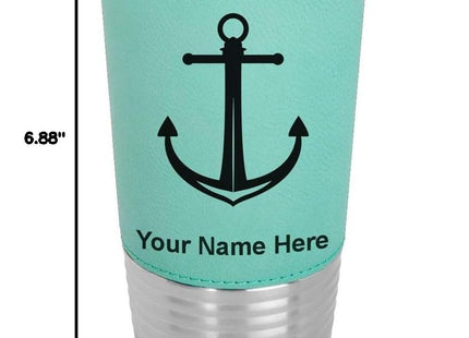 LaserGram Personalized 20oz Tumbler, Boat Anchor (Teal)