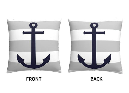Myshe Square Coastal Nautical Starfish Throw Pillow Cover Decorative Cushion Cover Perfect Decor Gift for Families Friends Home Office Sofa Car Couch 18x18
