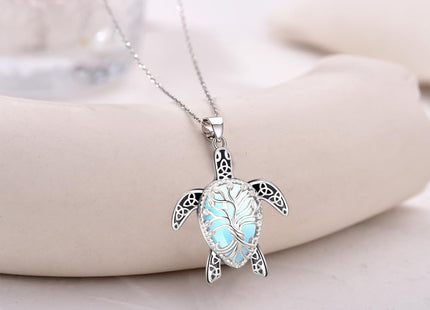TALYKONG Turtle Necklace Gifts for Women Moonstone Sea Turtle Jewelry