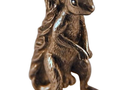 Squirrel Poker Figurine Protect Your Nuts (Antique Silver)