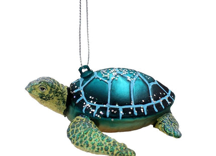Kurt Adler Glass Sea Turtle Ornament
