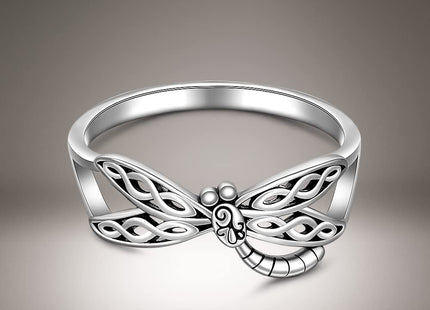 Dragonfly Ring for women Celtic Knot Wing Dragonfly Rings Thumb Jewelry
