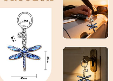 PRCOLUX Dragonfly Gifts for Women Dragonfly Keychain for New Beginnings