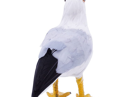 Etistta 2PCS Realistic Seagull Life Like Feathered Sea Gull Handmade 10 inch Fake Seagulls Birds for Home Decorations Garden Nautical Decor