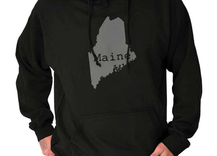 Classic Teaze Home State Maine Shape Local Pride Hoodie Sweatshirt Women Men Black