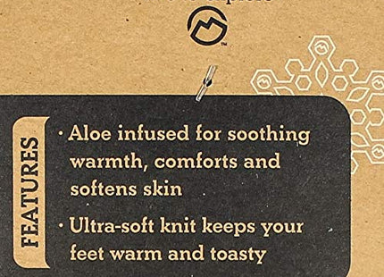 Magellan Outdoors Aloe Infused Socks for Women & Men, Black 205 Moose, L