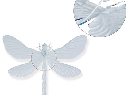 SUNREEK Metal Dragonfly Wall Decor, 9 Inches Dragonfly Outdoor Wall Art for Fence Garden Yard Patio Decorations