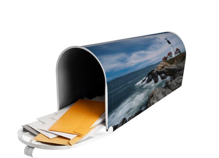 Lighthouse Sea Magnetic Mailbox Covers, Mail Wraps Garden Yard Home Decor for Outdoor Standard Size 21" Lx 18" W