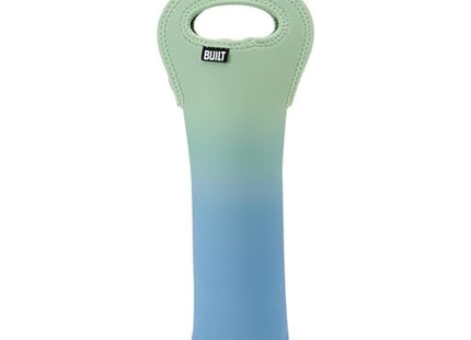 BUILT One Bottle Wine Tote, Stain, Tear, and Water Resistant, Insulated Bag For Protecting Wine Bottle While Carrying, Sea Glass