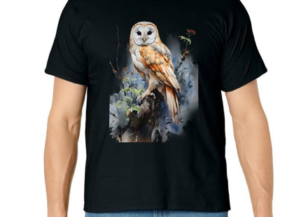 Gift Owl Barn Owl Realistic Nature Fleeting T-Shirt