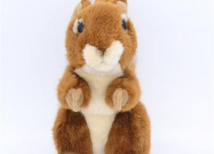JIANEEXSQ Realistic Squirrel Stuffed Animal, Lifelike Squirrel Model Plush Toy, Unique Plush Gift Collection for Kids Birthday (Sitting)