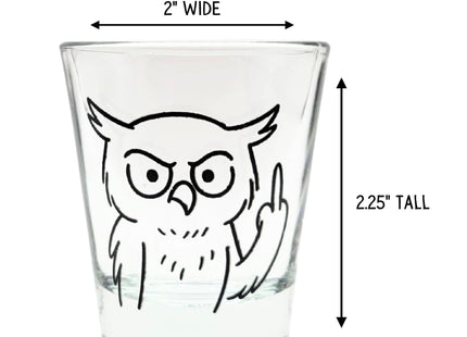 Funny Owl Shot Glass