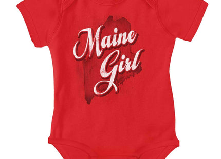 Brisco Brands Maine Girl Cute Home State Pride Baby Bodysuit Jumper Girls