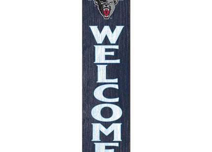 KH Sports Fan Maine Black Bears Welcome Porch Leaner, 11x46 Inches, Black Bears Outdoor Welcome Sign; Display Your Team Spirit with This University of Maine Black Bears Plaque