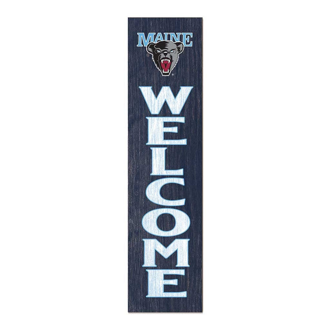 KH Sports Fan Maine Black Bears Welcome Porch Leaner, 11x46 Inches, Black Bears Outdoor Welcome Sign; Display Your Team Spirit with This University of Maine Black Bears Plaque